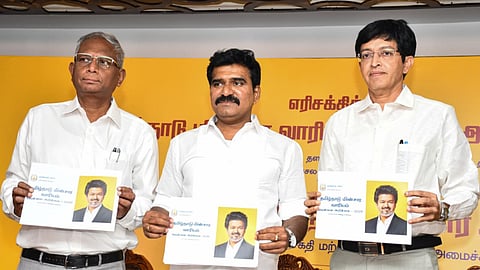 CTR Nirmal Kumar today released detailed White Paper statement on the infrastructure, finances, human resources, logistics and materials, ongoing project works, revenue, and expenditure of the Tamil Nadu Electricity Board