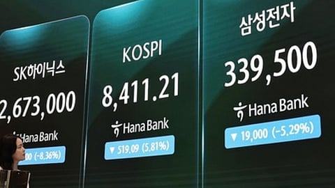 The benchmark Korea Composite Stock Price Index (KOSPI) lost 519.09 point