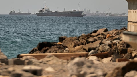 A United Nations agency paused the evacuation of ships through the Strait of Hormuz