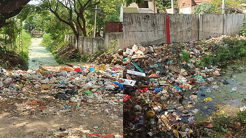Garbage dump at Korattur Railway Station 