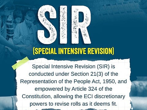 Special Intensive Revision (SIR