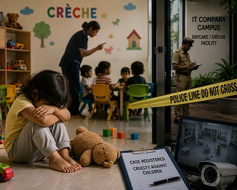  5 nannies held for abusing toddlers at IT frame Crèche