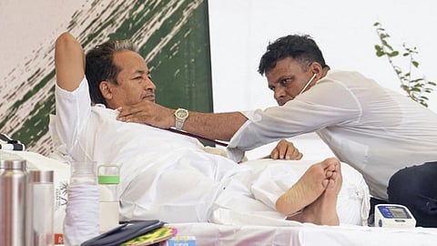 CJP protest day 13: Wangchuk's sugar drops to 60; Dipke launches 'chai pe charcha with cockroaches'