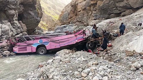 At least 40 people, including women and children, were killed when a bus they were travelling in fell into a ravine in northwest Pakistan’s Khyber Pakhtunkhwa on Friday (July 3).