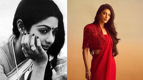 Actress Sridevi, actor Shruthi Haasan