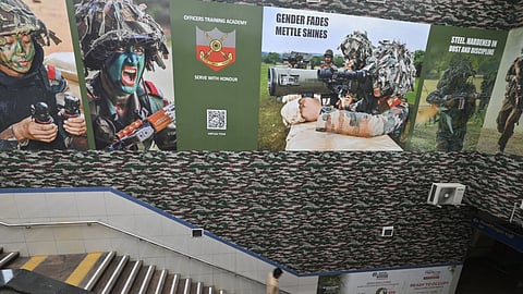 Photos featuring information on OTA Chennai’s legacy in OTA-Nanganallur Road Metro Station
