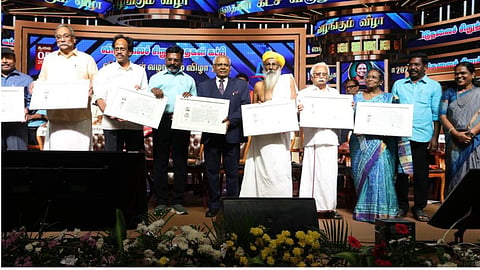 VCK president Thol Thirumavalavan presented the party's annual VCK Awards 2026.