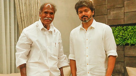 CM Vijay with CM N Rangasamy 
