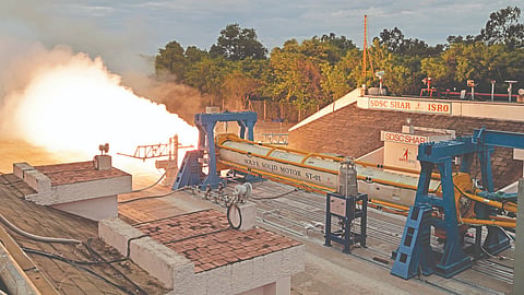 The test at the Satish Dhawan Space Centre in Sriharikota