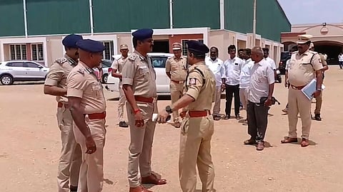 ADGP (Law and Order) TS Anbu inspecting the venue