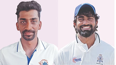 (L) B Aparajith, (R) R Sonu Yadav