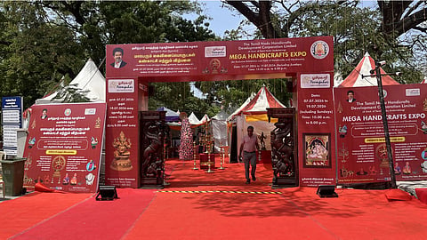 Tamil Nadu Handicrafts Development Corporation opened a handicrafts exhibition at the Government Museum Complex in Egmore.
