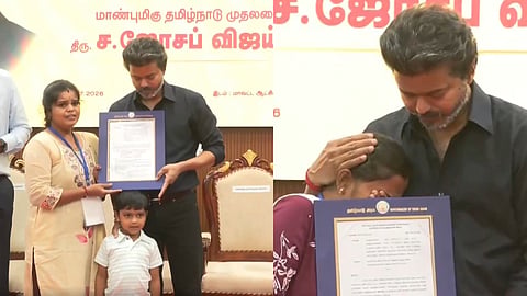 CM Vijay handed over job orders to the family members of those who lost their lives in the Karur tragedy