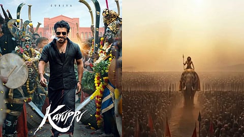 Poster of (L) Karuppu (R) Thamizh Murugan