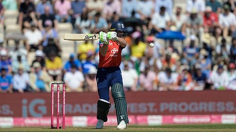 England's Jos Buttler during the international T20 Cricket match between England and India in Southampton, England.