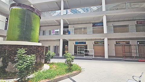 Only a handful of any shops open at the centre located near Padi Flyover