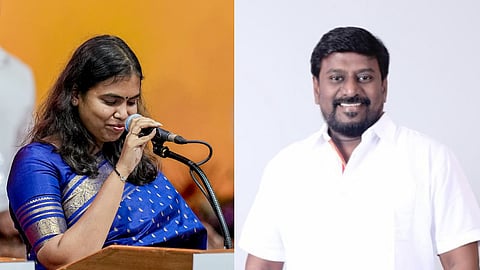 Ministers A Rajmohan and S Keerthana