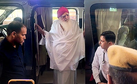 Former self-styled godman Asaram, serving life sentence in a rape case, being brought to AIIMS Jodhpur after his health deteriorated, Wednesday, June 17, 2026