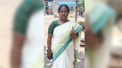 P Suganthi, TNUEF general secretary