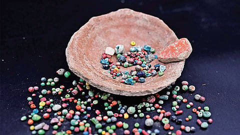 Beads discovered from the excavation site