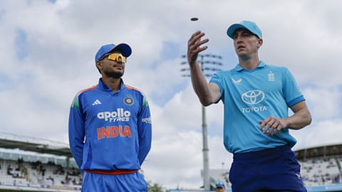 India captain Shubman Gill and England captain Harry Brook