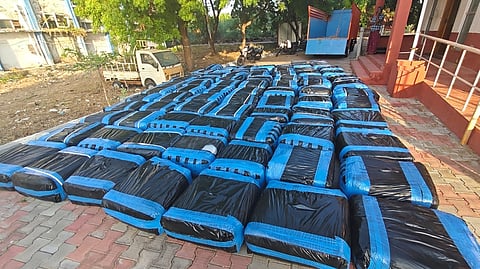 beedi leaves, allegedly meant to be smuggled to Sri Lanka by boat