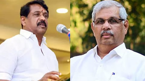 (L) Nainar Nagenthran, (R) Governor Rajendra Vishwanath Arlekar