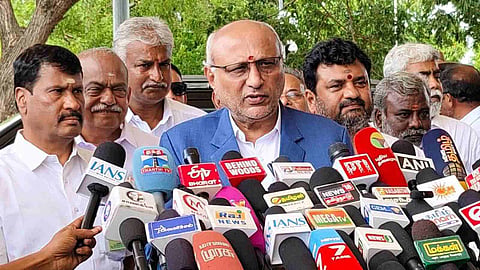Speaking to reporters at Coimbatore International Airport, Radhakrishnan said only if the nation remains united will our voice be heard at the global stage