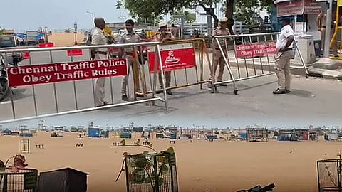 Chennai Marina beach closed to public amid protests over NEET paper leak
