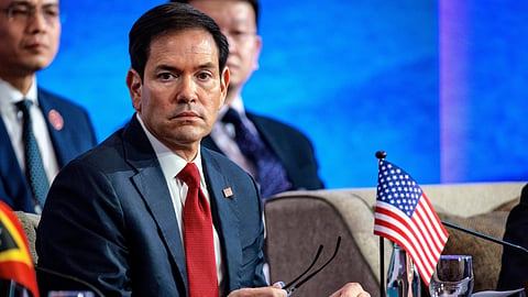US Secretary of State Marco Rubio attends the 33rd ASEAN Regional Forum (ARF), part of the Association of Southeast Asian Nations (ASEAN) Foreign Ministers' Meeting in Pasay, Metro Manila