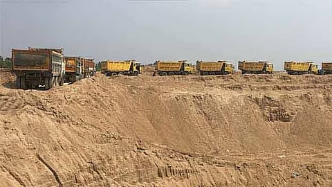 Image of illegal sand mining used for representative image