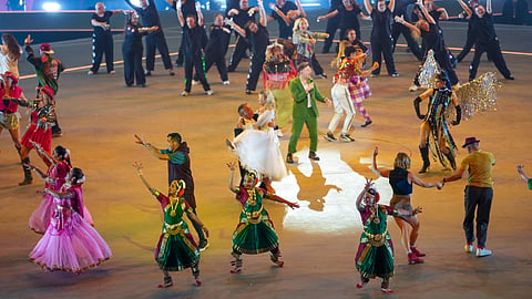 Opening ceremony of the 23rd Commonwealth Games, at the OVO Hydro, in Glasgow.