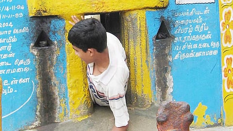 Andhra devotee dies after getting trapped in cave