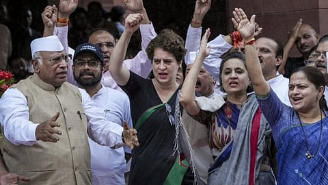 Congress MP Priyanka Gandhi Vadra on Saturday hit out at Prime Minister Narendra Modi, demanding that he apologise to the students protesting in New Delhi 