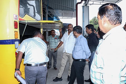 Transport Minister A Vijay Tamilan Parthiban