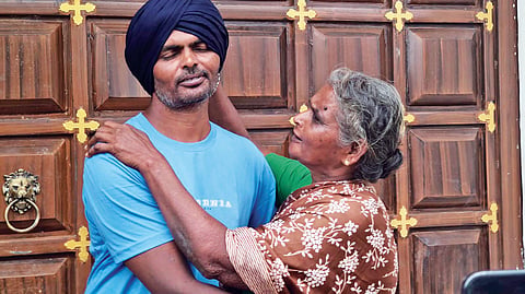 Prakasam and his mother