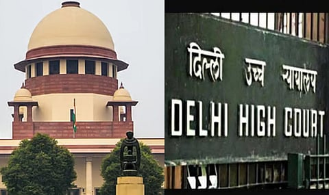 (L) Supreme Court, (R) Delhi High Court