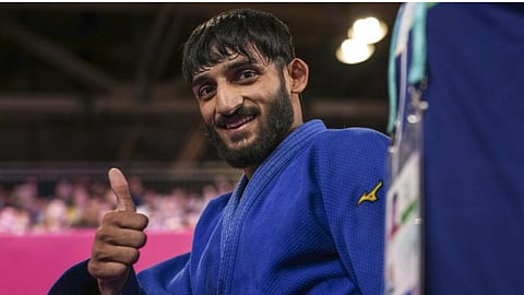 India's Harsh Singh won the gold medal at the Commonwealth Game.
