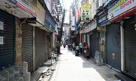 Shops in Chennai's Sowcarpet and Ritchie Street remained closed for the day following a bandh on August 1, 2026