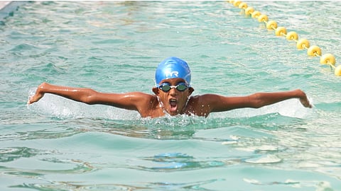 National Para Swimming champion Ishaan S.