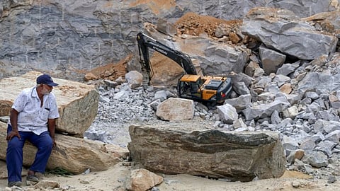 Quarry operators were permitted to dispose of weathered rocks, formed due to prolonged exposure to climatic conditions, without any structured verification mechanism