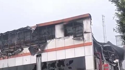 fire broke out at an electronic chip manufacturing unit in Greater Noida