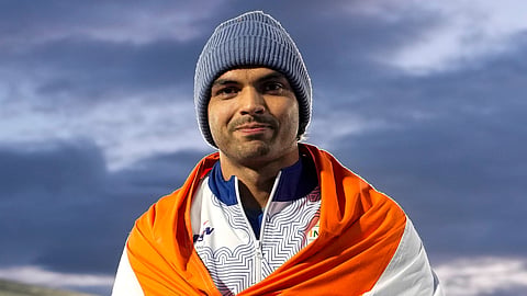 India's Neeraj Chopra after the men's javelin throw final at the Commonwealth Games 2026, in Glasgow, Scotland