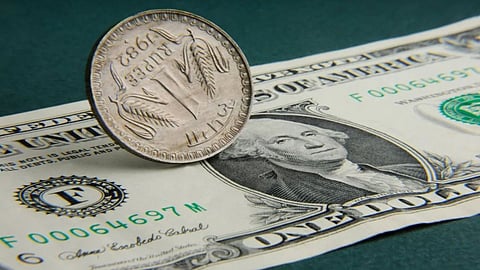 Indian rupee and US dollar