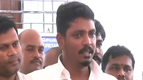 TN Minister for Prohibition and Excise K Vignesh