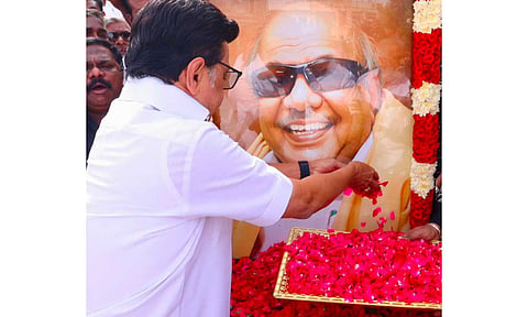 'Kalaignar is everything to us': CM MK Stalin pays emotional tribute on Karunanidhi's 8th death anniversary
