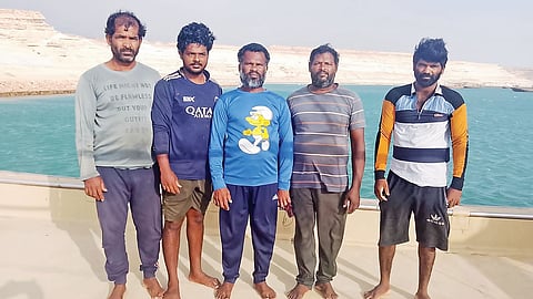 Four fishers from Kanniyakumari and one from Ramanathapuram stranded in Oman since February.
