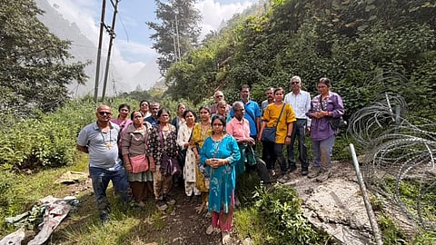 A group from Tamil Nadu that went on a pilgrimage to Nepal