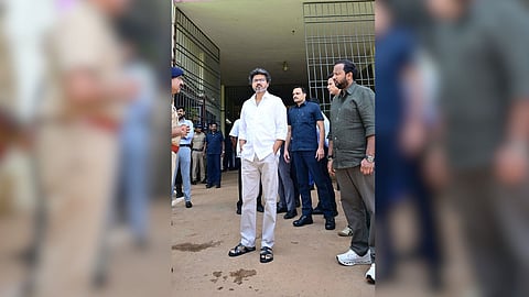 CM Vijay inspected Puzhal prison on August 28.