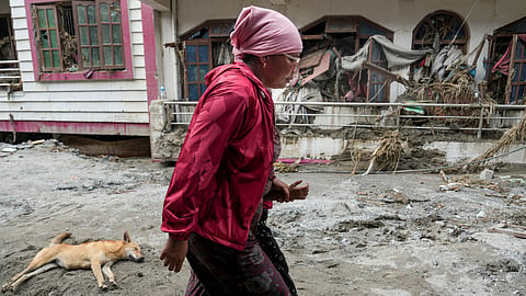 Authorities said the flash floods, triggered by a landslide of ice, mud and rock into a Himalayan river near the Nepal-China border, have left hundreds dead or missing and caused widespread damage across affected districts